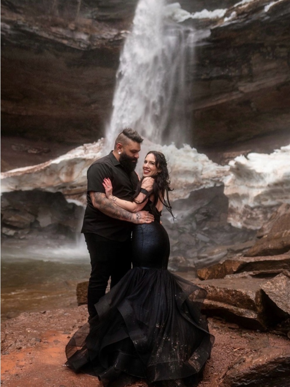 Black Mermaid Wedding Dress